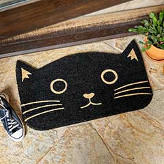Black Cat Door Mat Image 4