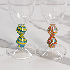 Artisan Swirl Champagne Flutes Image 3