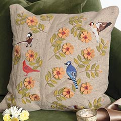 Songbird Garden Pillow Image 1