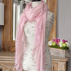 Rose Blush Cashmere Scarf Image 1