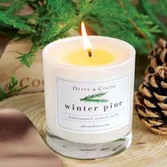 Olive & Cocoa Winter Pine Candle Image 1