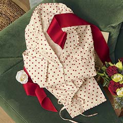 Red Polka Dot Ruffle Pajamas Image 1