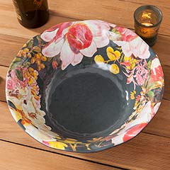 Les Fleurs Salad Bowl & Servers Image 3