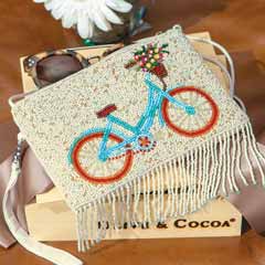 Beaded Bicycle Wristlet Image 1