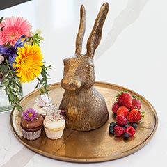 Gilded Hare Platter Image 3