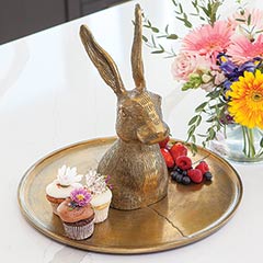 Gilded Hare Platter Image 1