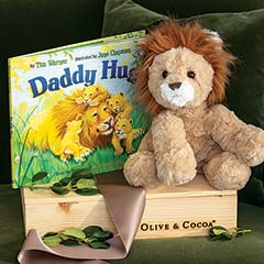 "Daddy Hug" Storybook & Lion Image 1