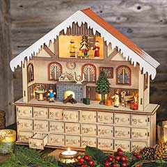 Chalet Lit Advent Calendar Image 1