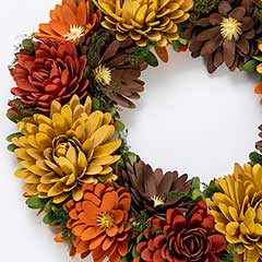 Wood Rosette Wreath Image 2