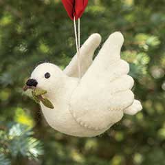 Felt Dove Ornament Image 1
