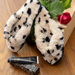 Leopard Slippers & Lotion Image 1