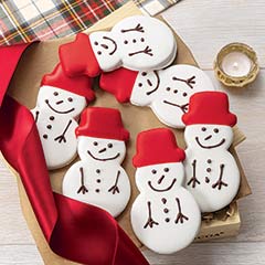 Twelve Snowman Cookies Image 1