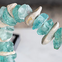 Sea Glass & Stone Heart Image 3
