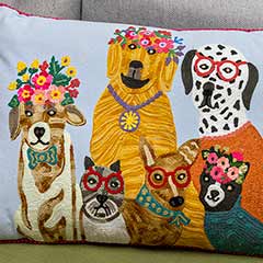 Doggy Portrait Pillow Image 2