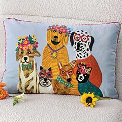 Doggy Portrait Pillow Image 1