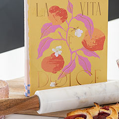 Marble Rolling Pin & Cookbook Image 2