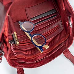 Oxblood Leather Handbag Image 2