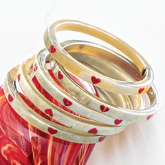 Heart & Horn Bangles Image 1