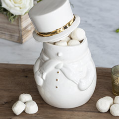 Snowman Cookie Jar & Cookies Image 2