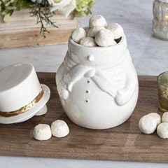 Snowman Cookie Jar & Cookies Image 3