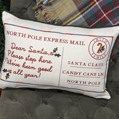 Personalized North Pole Pillow Image 1