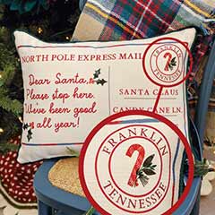 Personalized North Pole Pillow Image 2