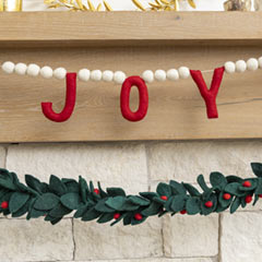 Felted Wool Holiday Garlands Image 2