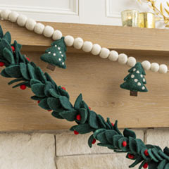 Felted Wool Holiday Garlands Image 3
