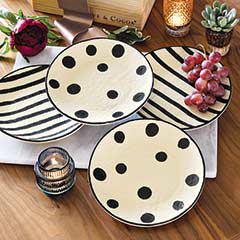 Dot & Stripe Plate Set Image 1