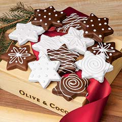Chocolate Dunked Star Cookies Image 1
