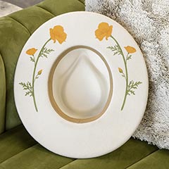 Painterly Floral Wool Hat Image 2