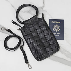 Stitched Leather Crossbody Bag Image 2