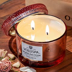 Champagne Rose Candle Image 3