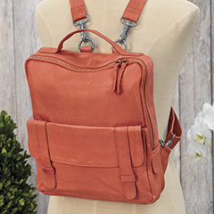 Sunset Grove Leather Backpack Image 1