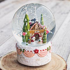 Gingerbread House Snow Globe Image 1