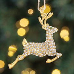 Gilt Deer Ornament Image 1