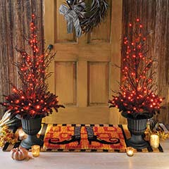 Lit Black Forest Urn Image 1