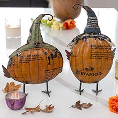 Artisan Metal Owl Sculptures Image 3