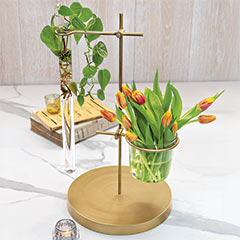Brass Propagation Vase Image 1