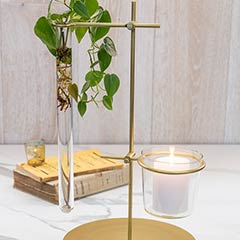 Brass Propagation Vase Image 2