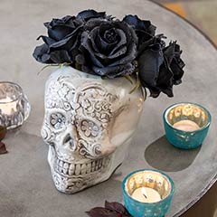 Sugar Skull & Black Roses Image 3
