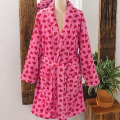 Sweet Hearts Plush Robe Image 1