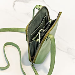 Verde Leather Crossbody Image 2