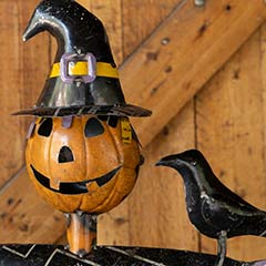 Pumpkinhead Metal Scarecrow Image 5