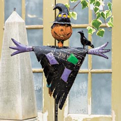 Pumpkinhead Metal Scarecrow Image 1