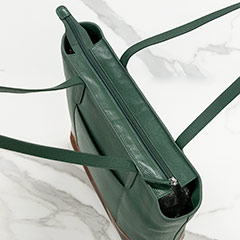 Hunter & Cognac Leather Tote Image 3