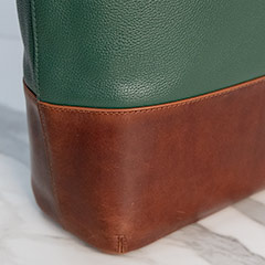 Hunter & Cognac Leather Tote Image 5