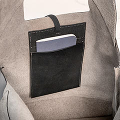 Stormy Pebbled Leather Tote Image 3