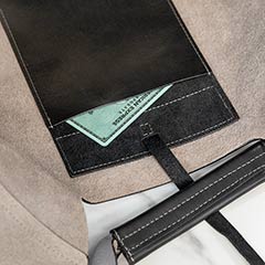 Stormy Pebbled Leather Tote Image 5