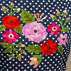 Dot & Flora Embroidered Apron Image 4
